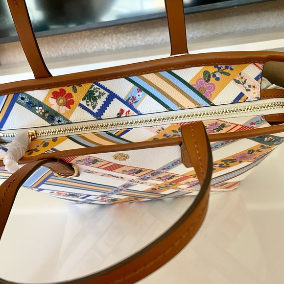 🆕🍀🔶Tory Burch Kerrington small zip tote/shoulder bag/leather - Picture 6 of 7